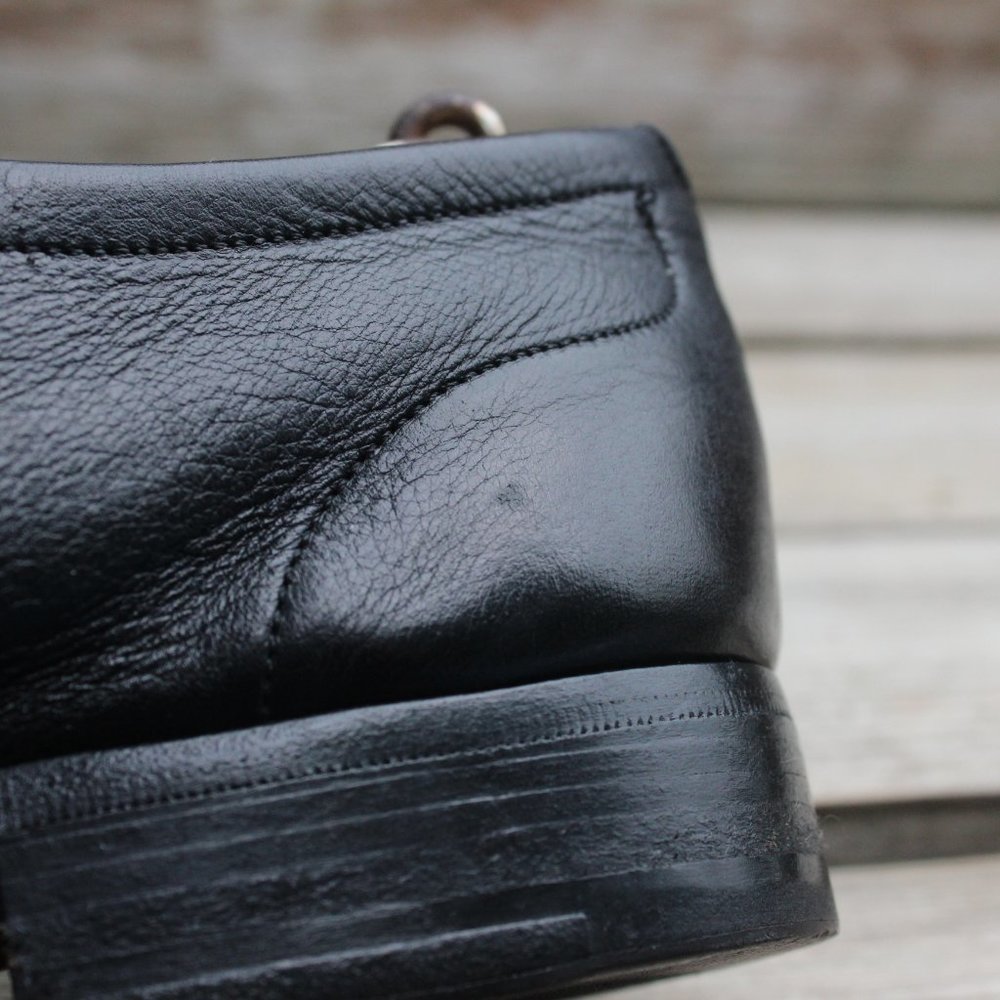 Ferragamo Black Sheepskin Derby, Made in Italy - Picture 14 of 15